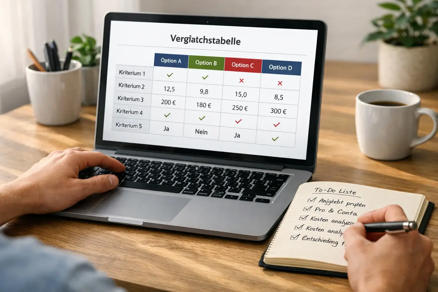Person analysiert Sportwetten-Statistiken auf einem Laptop